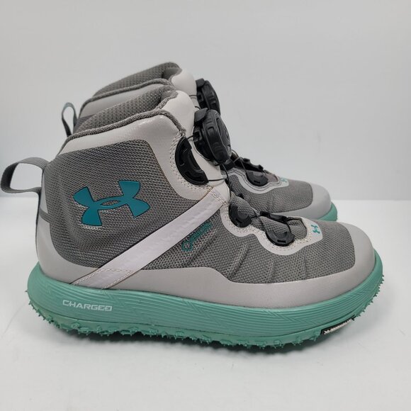Under Armour Fat Tire Charged GTX Women's Gray Hiking Boots US